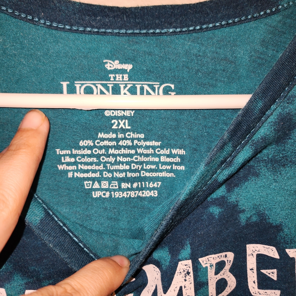 Disney Blue Tie-Dye Tank Top - Picture 3 of 6